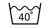 Wash at 40°C or below